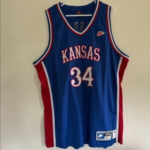 Nike Blue and Red Kansas Jersey XXL